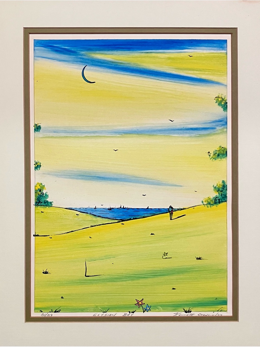 KENNETH STANCIN (1938-2012) Serigraph / 1977 LIMITED EDITION / 81 of 89 / COA